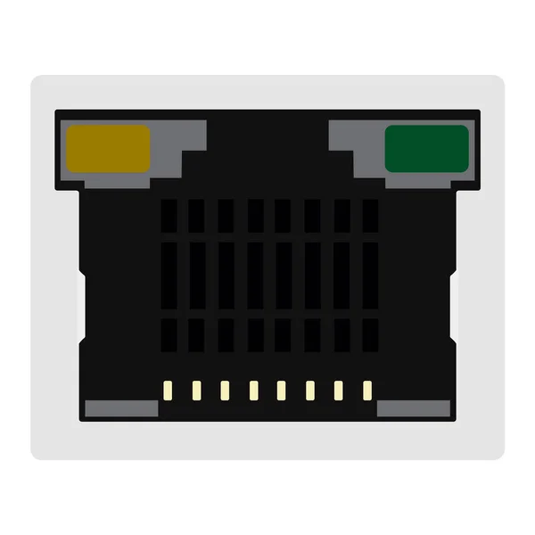 Port ethernet jaringan — Stok Foto