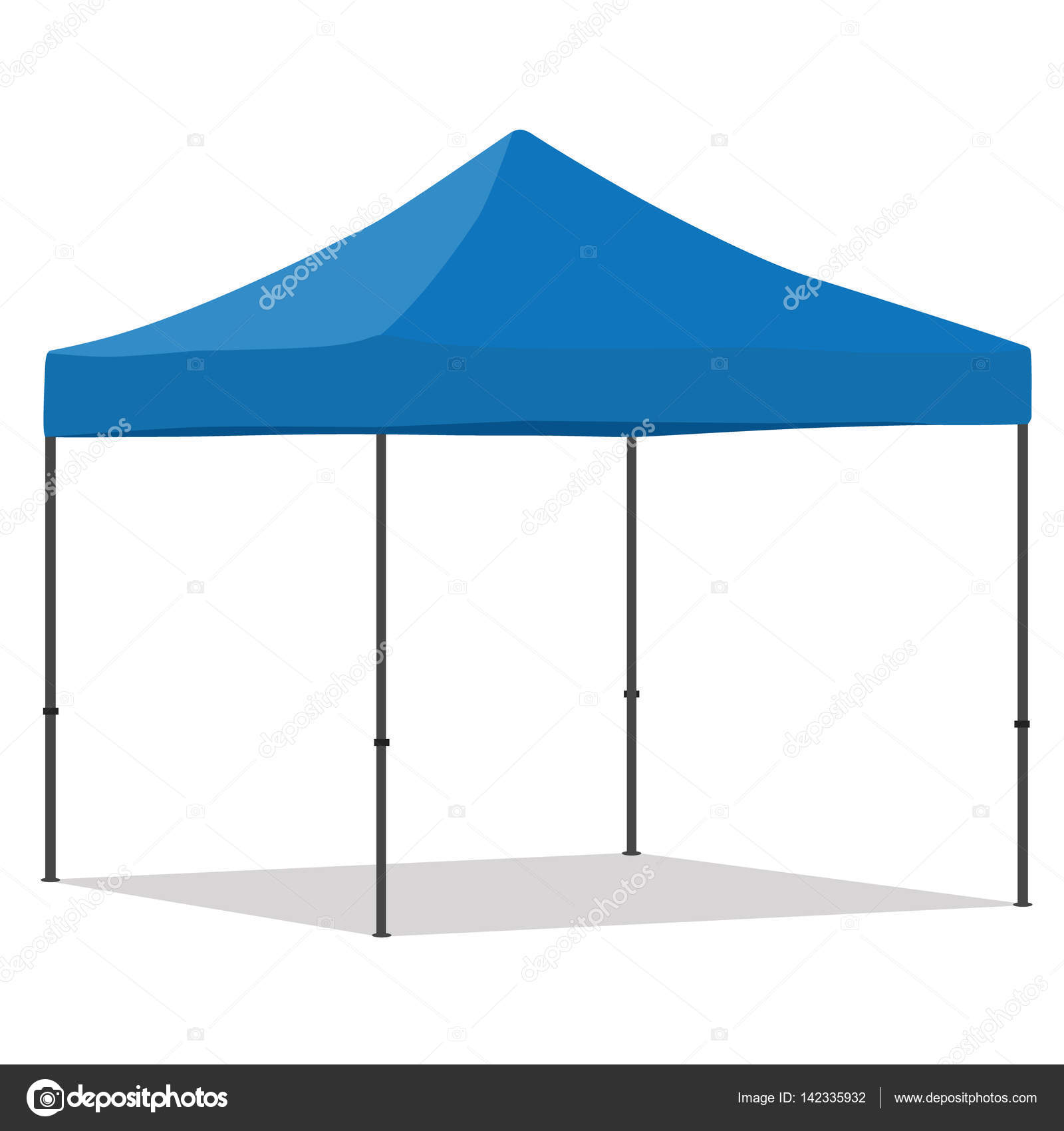 Blue folding tent — Stock Photo © viktorijareut #142335932