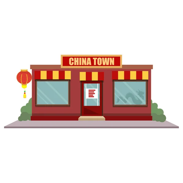 China Town restaurant — Stock Vector