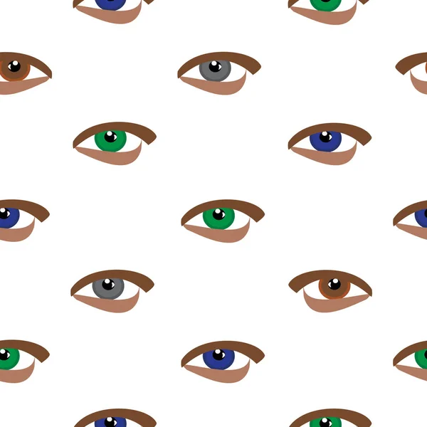 Modèle sans couture avec des yeux — Image vectorielle