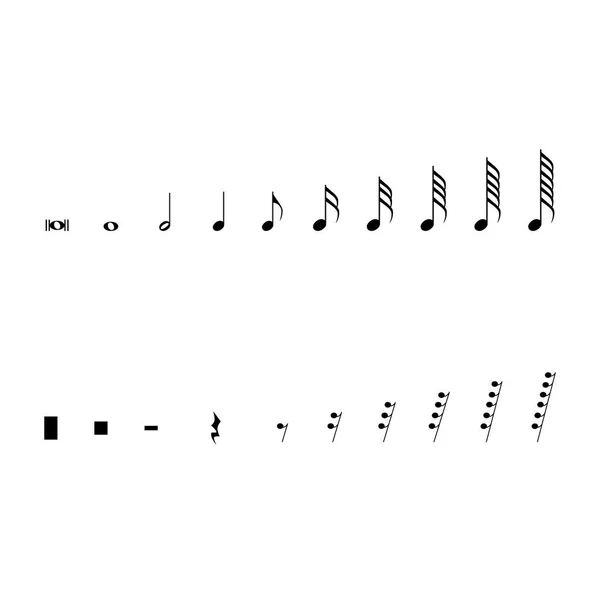 Symboles de notation musicale — Image vectorielle