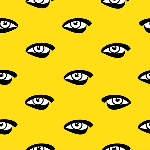 Modèle sans couture avec des yeux — Image vectorielle