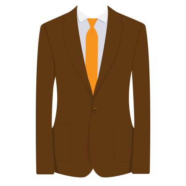 Kahverengi işadamı takım elbise