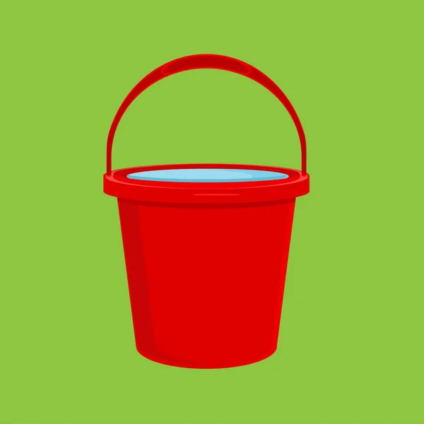 Red bucket icon — Stock Photo, Image