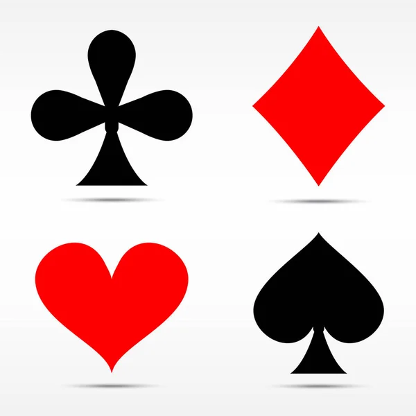 Playing card suits — Stock Photo, Image