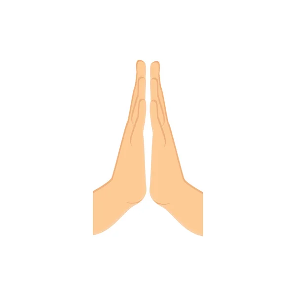 Mãos de oração raster — Fotografia de Stock