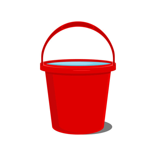 Red bucket icon