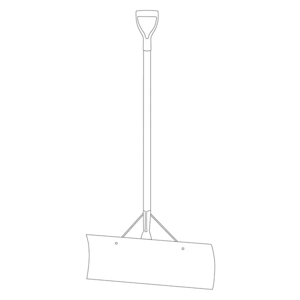 Sneeuw shovel raster — Stockfoto