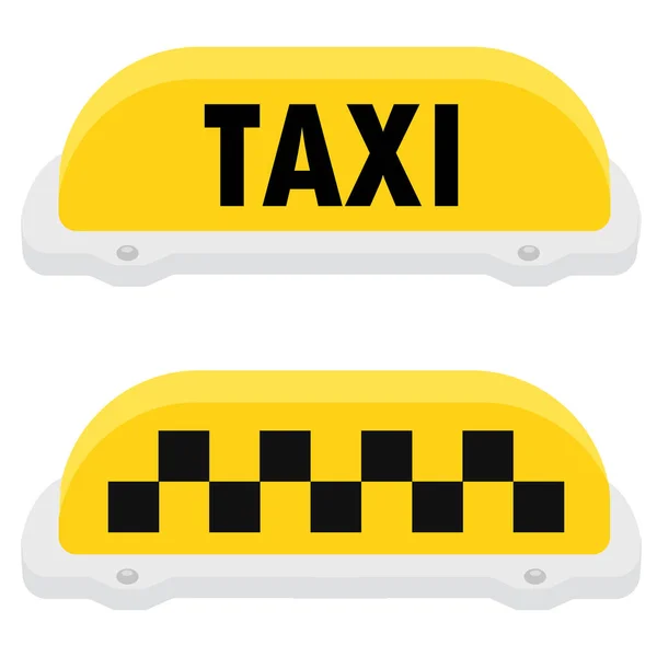 Jaune signe de taxi seet — Photo