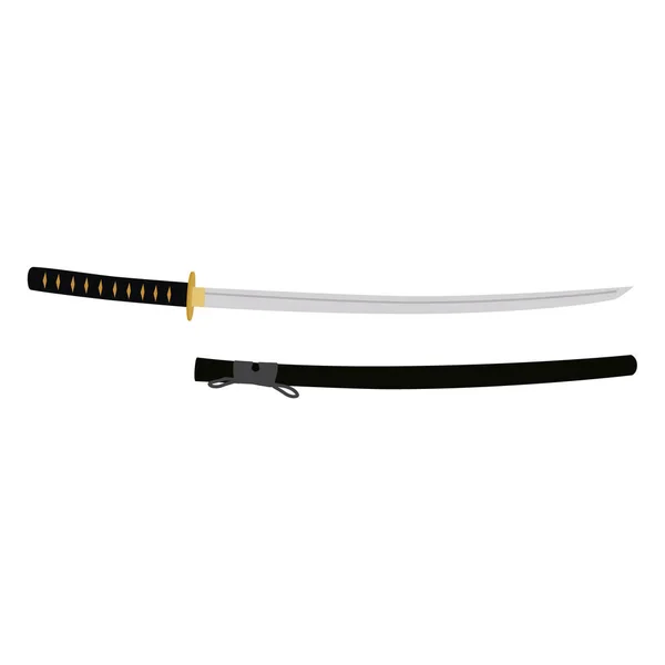 Japanisches Katana-Schwert — Stockfoto