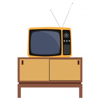 Retro tv ve mobilya