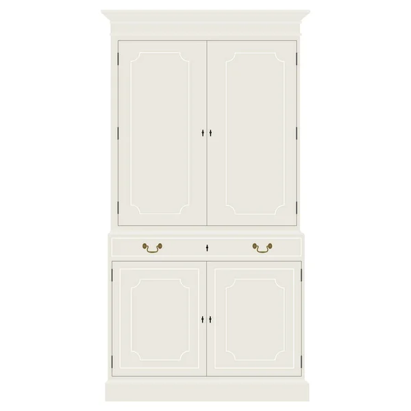 Cabinet vintage blanc — Photo