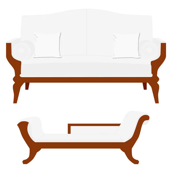 Sofa dan divan — Stok Foto