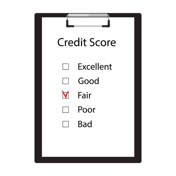 Credit score vector — Stock Vector
