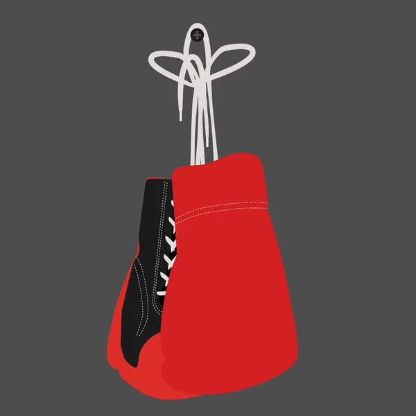 Hanging boxing gloves — Stock Photo, Image