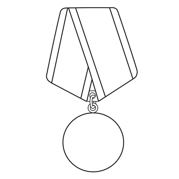 Dibujo del esquema de medalla —  Fotos de Stock
