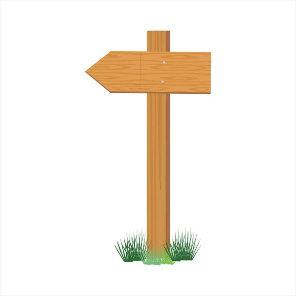 Wooden sign post