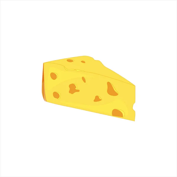 Растрові шматочок сиру — стокове фото