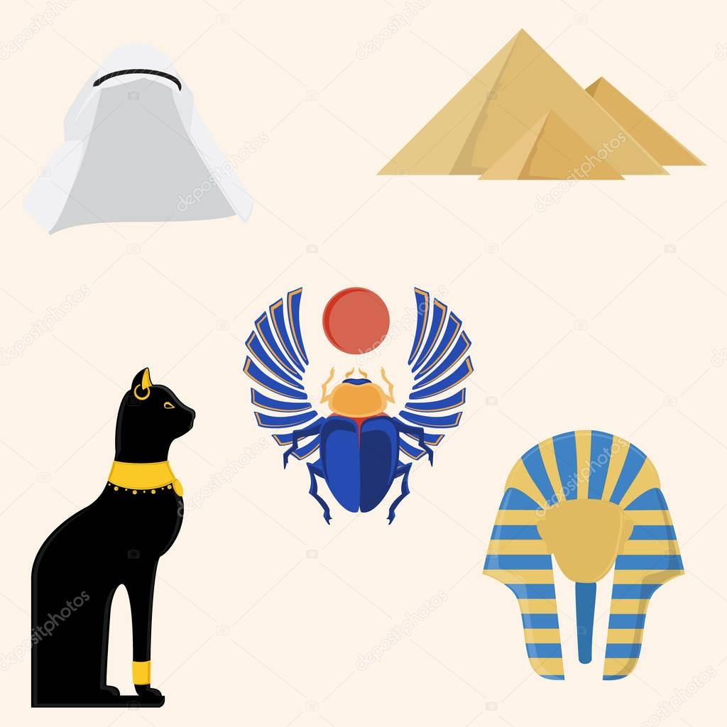 Egypt icon set