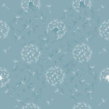 Karahindiba desenli kusursuz desen