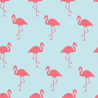 Flamingo kuşu desen