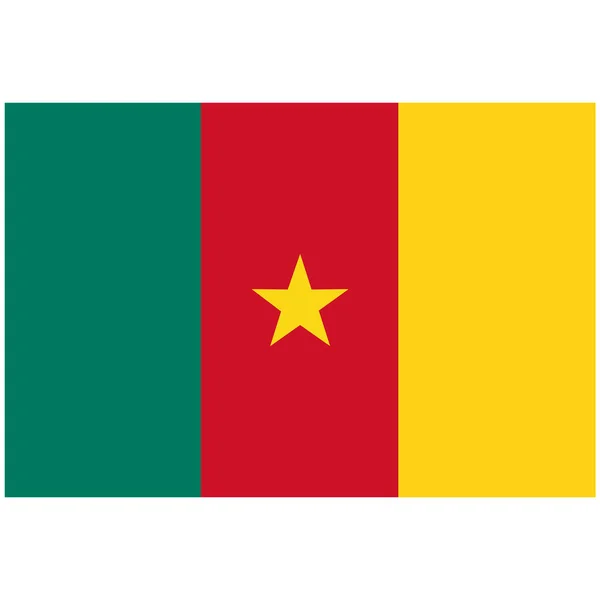 Rastrelliere bandiera Camerun — Foto Stock