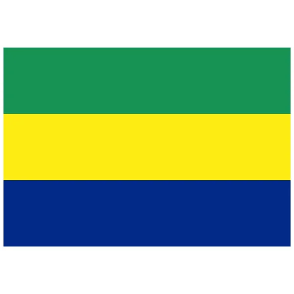 Bandera de Gabón raster —  Fotos de Stock