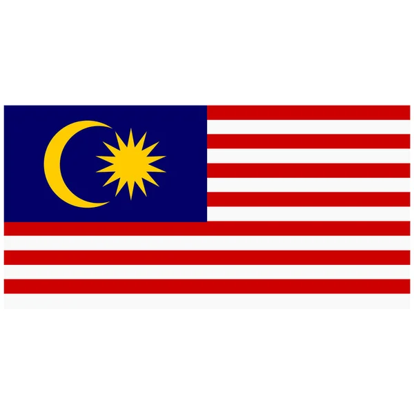 マレーシア国旗ラスター — ストック写真