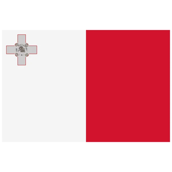 Maltas flagga raster — Stockfoto