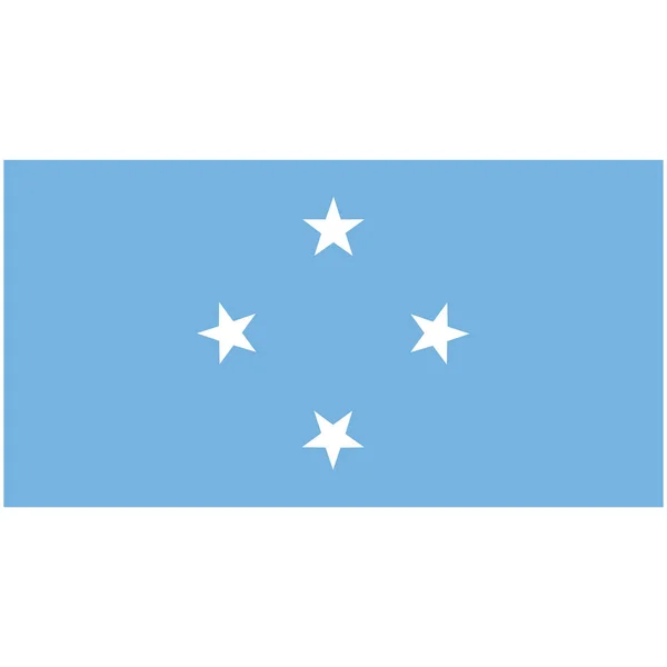 Micronésie drapeau raster — Photo