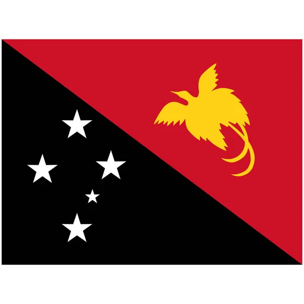 パプア ニューギニアの国旗 — ストック写真