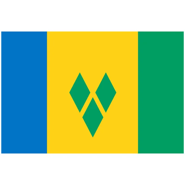 Флаг Сент-Винсента — стоковое фото