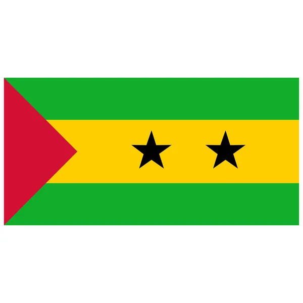 Sao tome zászló — Stock Fotó