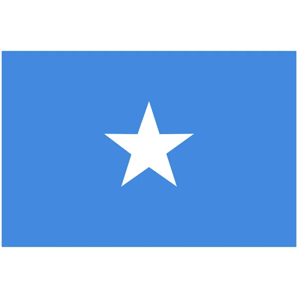 Raster vlajka Somálsko — Stock fotografie