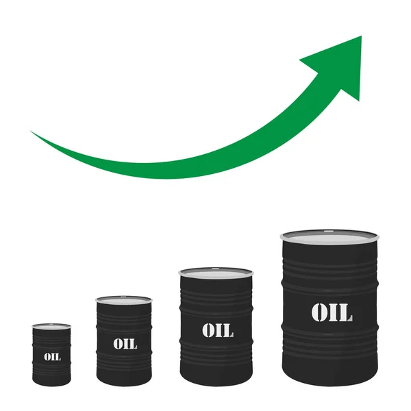 Croissance du baril de pétrole — Photo