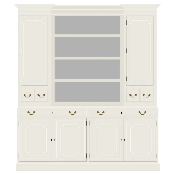 Cabinet vintage blanc — Photo