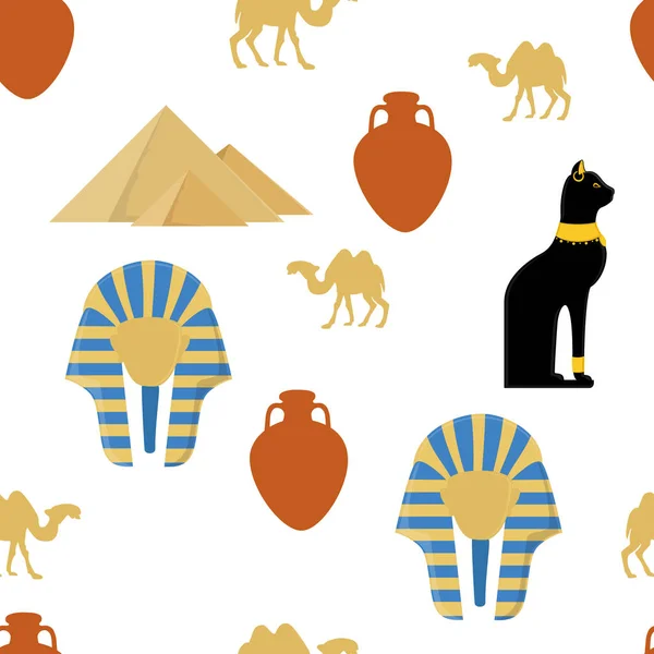 Ägyptisches Katzenmuster — Stockfoto