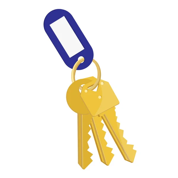 Blank tag and keys — Stock Photo, Image