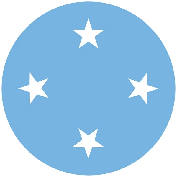 Raster flaga Mikronezji — Zdjęcie stockowe