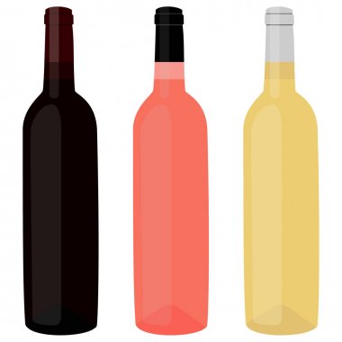 Şarap şişeleri raster