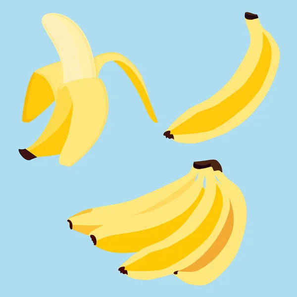 Коллекция банановых фруктов — стоковое фото