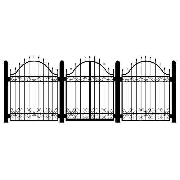 Fence silhouette raster — Stock Photo, Image