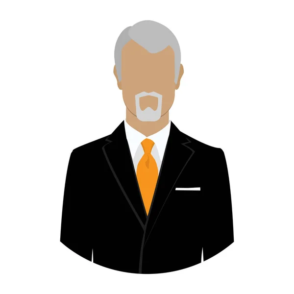 Senior businessman avatar — Stock Photo, Image