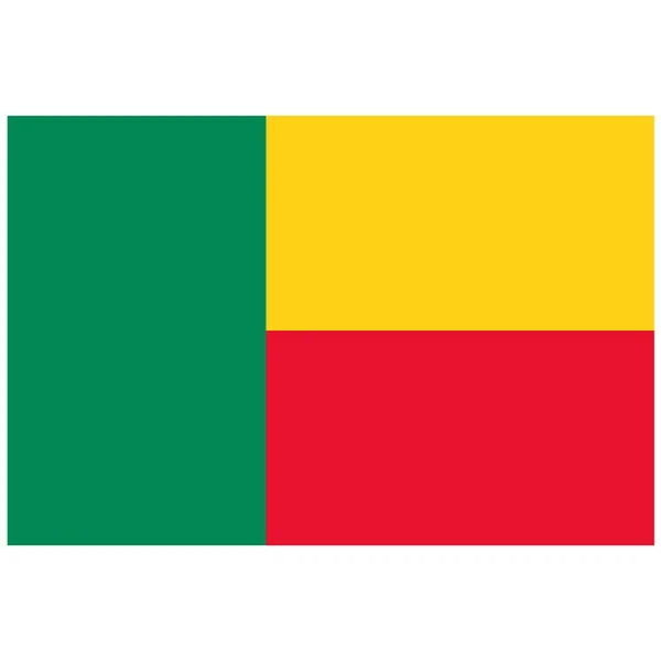 Benin vlajka rastry — Stock fotografie