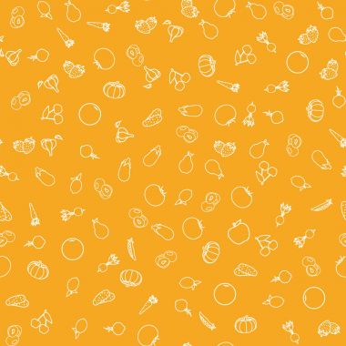 Dikişsiz desen meyve ve sebze