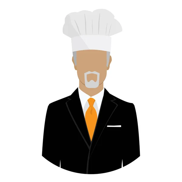 Man in chef hat. — 图库矢量图片