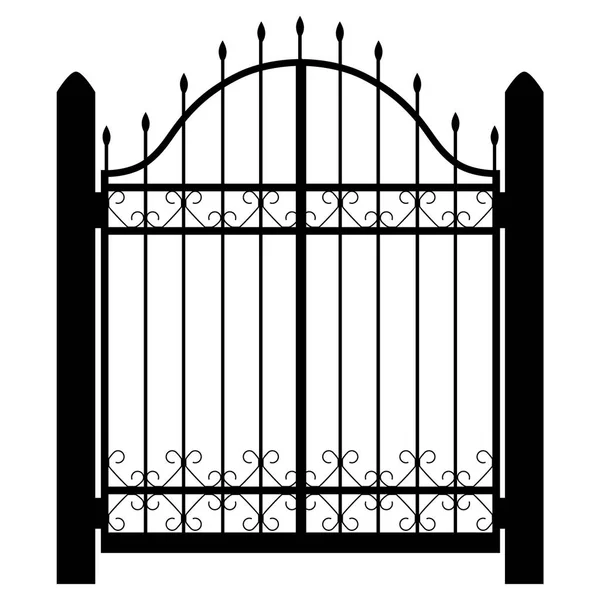 Fence silhouette raster — Stock Photo, Image