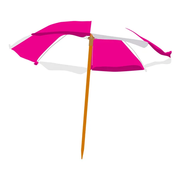 Plażowy parasol rastrowych — Zdjęcie stockowe