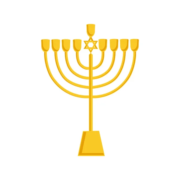 Icono de oro menorah — Foto de Stock