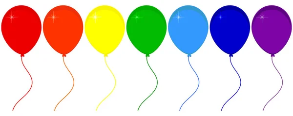 Εορταστική μπαλόνια raster — Φωτογραφία Αρχείου